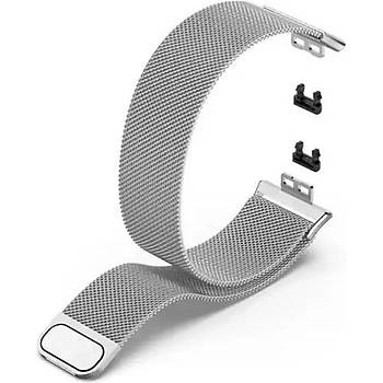 Mi7a Huawei Watch Fit 2 Uyumlu Metal M�knat�sl� Kordon