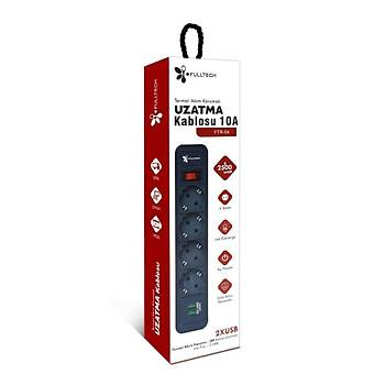 Termal Ak�m Korumal� Usb'li 4l� Uzatma Kablosu 2 Metre 