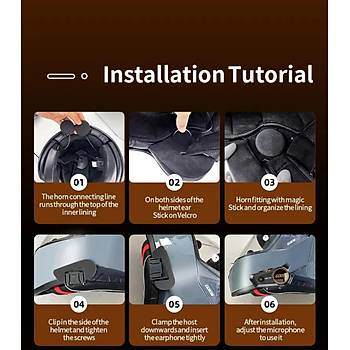 Motosiklet Kask Bluetooth Kulakl�k Intercom Motor Kask Kulakl��� Su Ge�irmez