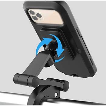 Su Ge�irmez Motosiklet Bisiklek Telefon Tutucu Portatif Ayarlanabilir M�knat�sl�