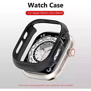 Apple Watch Ultra 49MM Kasa Koruyucu K�l�f Anti-Scratch Sert Pc Slim ( �n K�s�ma��k )