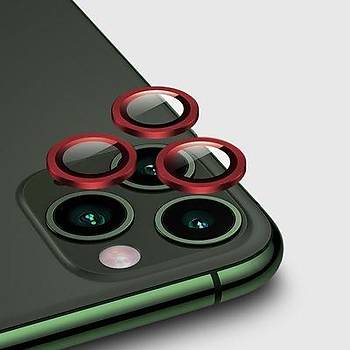 iPhone 11 Pro ve iPhone 12 Pro Uyumlu Lens Koruyucu (Temperli Cam Kamera Koruyucu)