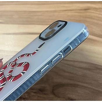 Iphone Uyumlu Holograml� Y�lan Desenli K�l�f