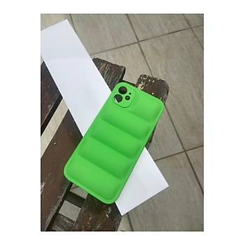 Iphone 12 Uyumlu �i�me K�l�f Puffer Case Tam Koruma