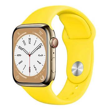 Apple Watch Seri 8 7 6 5 4 3 2 Se Ultra 42MM / 44MM / 45MM / 49MM Uyumlu Spor Silikon Kordon