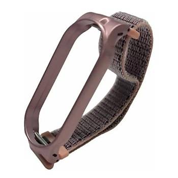 Xiaomi Mi Band 5 Ak�ll� Bileklik Metal �er�eveli Has�r Kordon
