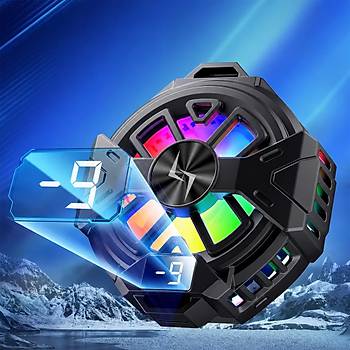 P60 Dijital Ekranl� RGB Telefon So�utucu Fan