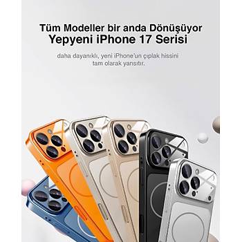 iPhone 17 Pro Uyumlu AG Glass Koruyucu K�l�f (iPhone 17 Pro Max G�r�n�ml�)