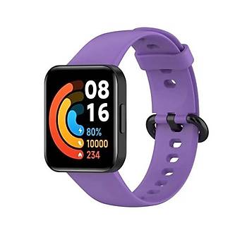 Redmi Watch Lite 2 Ak�ll� Saat Uyumlu Sportif Silikon Kordon/Kay��