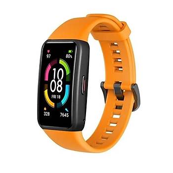 Band 6 Ak�ll� Saat Uyumlu Sportif Silikon Kordon/Kay��