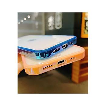 Iphone Uyumlu Kamera Korumal� Ge�i�li Holograml� �effaf Parlak K�l�f Rainbow