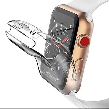 Apple Watch 7 8 45MM Uyumlu Kasa ve Ekran Koruyucu 360 Koruma Yumu�ak Silikon