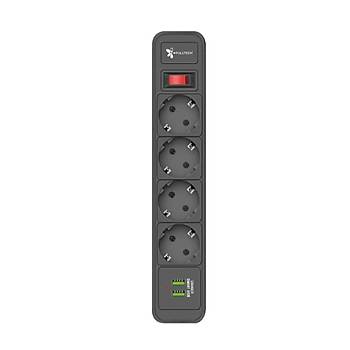 Termal Ak�m Korumal� Usb'li 4l� Uzatma Kablosu 2 Metre 