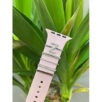 Apple Watch Uyumlu Kordon Aksesuar� Charm Set Z Harfi