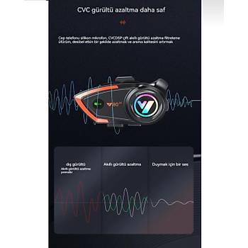 Motosiklek Kask Kulakl�k Bluetooth 5.0 I��kl� Motorsiklet Interkom