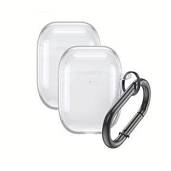 Airpods 1. ve 2. Nesil Uyumlu Transparan Koruma K�l�f�