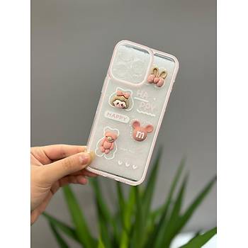 Iphone Uyumlu Ay�c�kl� Pembe K�l�f