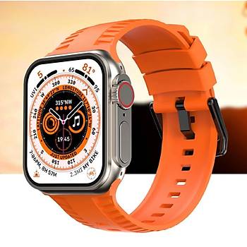Apple Watch Seri 8 7 6 5 4 3 2 Se Ultra 42MM / 44MM / 45MM / 49MM Uyumlu Spor Silikon Kordon