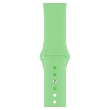 Apple Watch Uyumlu Silikon Kordon 2 3 4 5 6 Seri 38 - 40 Mm Pudra Pembe