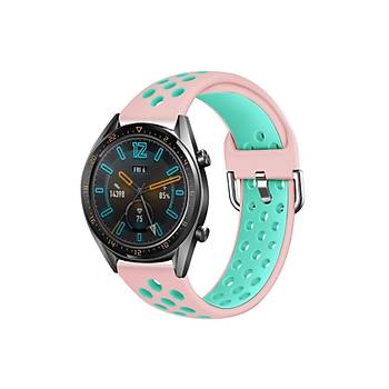 Watch Gt2 Uyumlu Pastel Renkli Silikon Kordon 46mm Krd-10