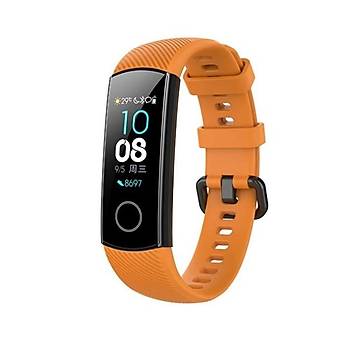 Band 4 / Band 5 Ak�ll� Saat Uyumlu Sportif �izgili Silikon Kordon/Kay��