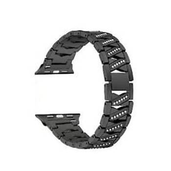 Apple Watch 1 2 3 4 5 6 Se 38/40 mm Uyumlu Paslanmaz �elik Ta�l� Kordon Kay��