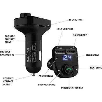 X8 Bluetooth Kablosuz Ara� Kiti