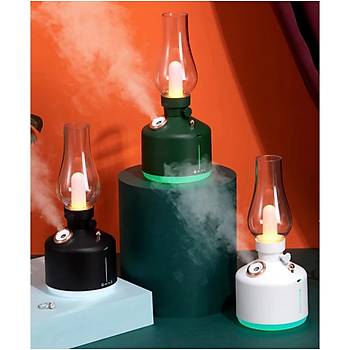 Dekoratif Vintage Lamba �arj Edilebilir Hava Nemlendirici Buhar Makinesi 300ml Aroma Dif�z�r