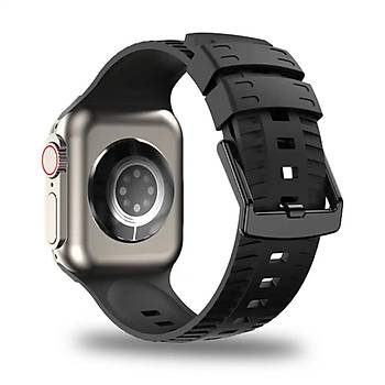 Apple Watch Seri 8 7 6 5 4 3 2 Se Ultra 42MM / 44MM / 45MM / 49MM Uyumlu Spor Silikon Kordon