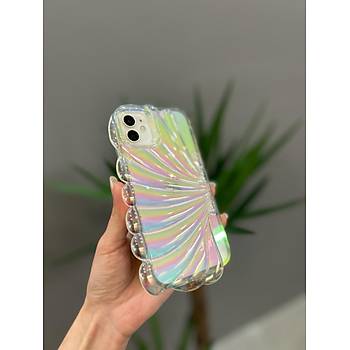 Iphone 14 Uyumlu Deniz Kabu�u Hologram Iphone K�l�f