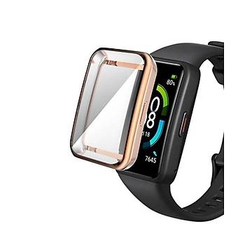 Huawei Watch Fit 2 Ak�ll� Saat Uyumlu Silikon Kasa Ekran Koruyucu