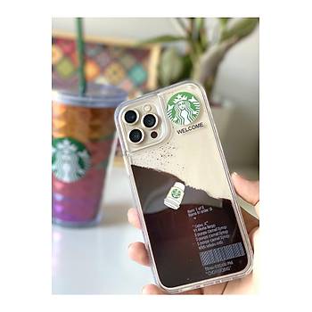  Iphone 11 Pro Max Uyumlu Starbucks K�l�f �effaf 3d Kahve Ak��kanl� K�l�f