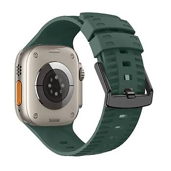 Apple Watch Seri 8 7 6 5 4 3 2 Se Ultra 42MM / 44MM / 45MM / 49MM Uyumlu Spor Silikon Kordon