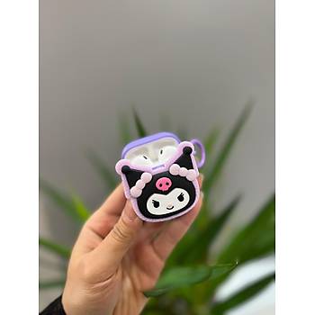 Airpods Pro 3. Nesil Uyumlu Kuromi Fig�rl� Koruyucu K�l�f 