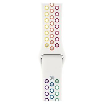 Apple Watch 42-44 Mm Uyumlu Delikli Renkli Silikon Kordon