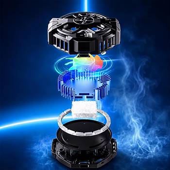 P60 Dijital Ekranl� RGB Telefon So�utucu Fan