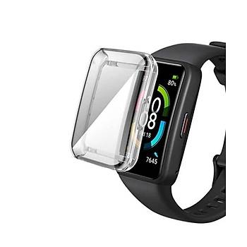 Huawei Watch Fit 2 Ak�ll� Saat Uyumlu Silikon Kasa Ekran Koruyucu