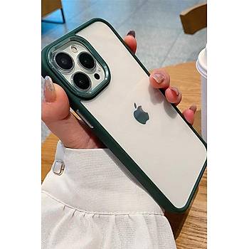 Iphone 13 Pro Max Uyumlu Kristal Bold Serisi Darbeye Dayan�kl� Metal Lens Koruma �zel L�ks K�l�f