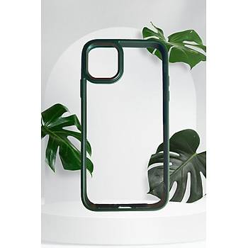 Iphone 13 Pro Max Uyumlu Kristal Bold Serisi Darbeye Dayan�kl� Metal Lens Koruma �zel L�ks K�l�f