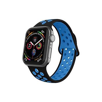Apple Watch Silikon Delikli Kordon Iwatch Uyumlu Kay�� Seri 1 | 2 | 3 | 4 | 5 | 6 Seri 38 & 40mm