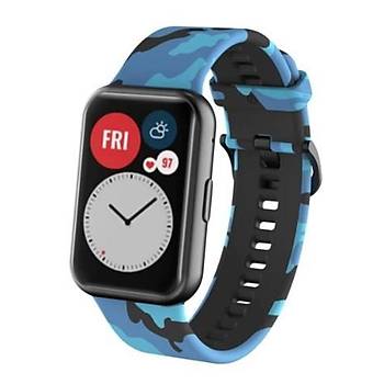 Huawei Watch Fit Desenli Silikon Kordon