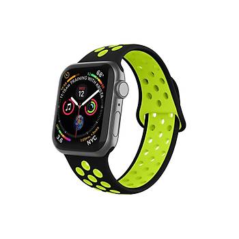 Apple Watch Silikon Delikli Kordon Iwatch Uyumlu Kay�� Seri 1 | 2 | 3 | 4 | 5 | 6 Seri 38 & 40mm