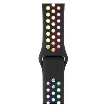Apple Watch 42-44 Mm Uyumlu Delikli Renkli Silikon Kordon