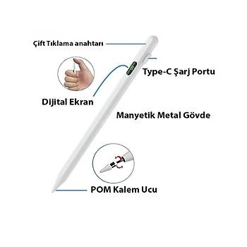 Universal Kapasitif Dijital G�stergeli Stylus Tablet Kalemi (Avu� ��i Red �zelli�i)