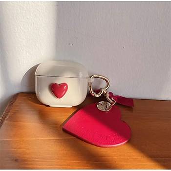 Airpods Pro 3.Nesil Uyumlu Kalp Desenli K�l�f