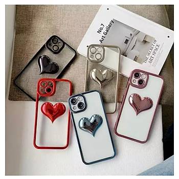 Iphone 13 Uyumlu �effaf Kalpli K�l�f Kamera Korumal�