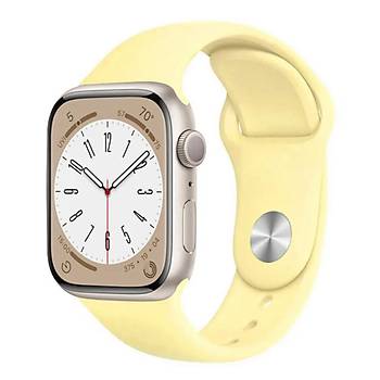 Apple Watch Seri 8 7 6 5 4 3 2 Se Ultra 42MM / 44MM / 45MM / 49MM Uyumlu Spor Silikon Kordon