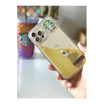  Iphone 11 Pro Max Uyumlu Starbucks K�l�f �effaf 3d Kahve Ak��kanl� K�l�f