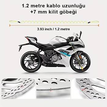Alarml� Motorsiklet Disk Kilidi (Y�ksek G�venlikli)