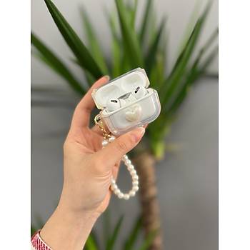 Airpods Pro Uyumlu �effaf Kalpli �nci Ask�l� Koruyucu K�l�f